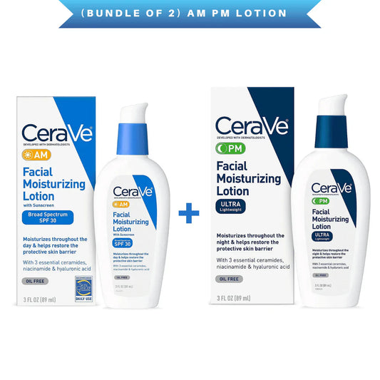 (Bundle of 2) AM-PM Facial Moisturuzing Lotion