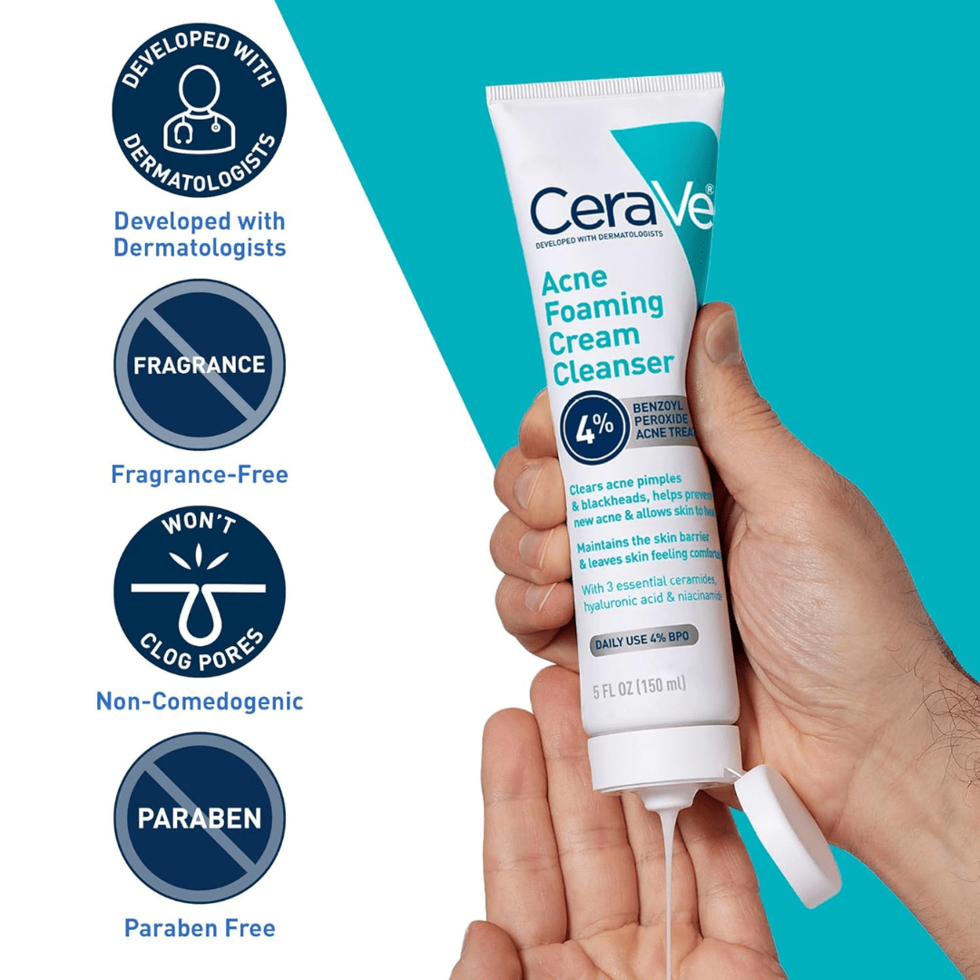 CeraVe Acne Control Foaming Face Cleanser 4%